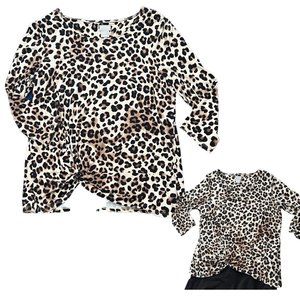 Chico's Leopard Print Top Size 1